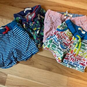 Mini Boden Kids Shorts Set - Blue, Red, Green